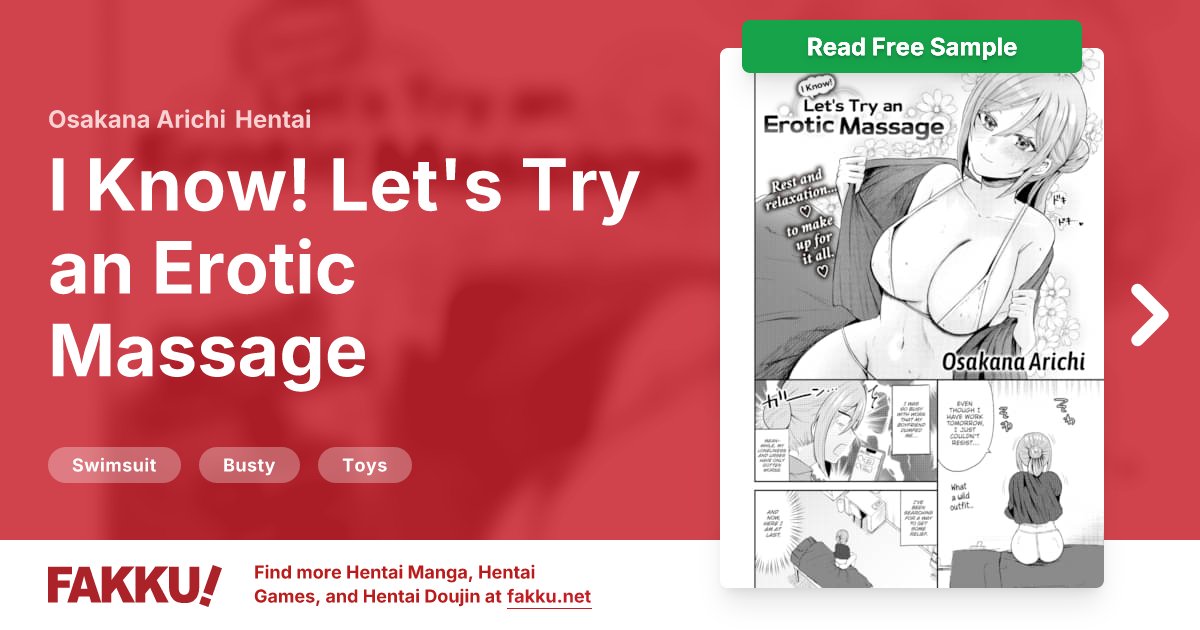  I Know! Let's Try an Erotic Massage Hentai by Osakana Arichi - FAKKU