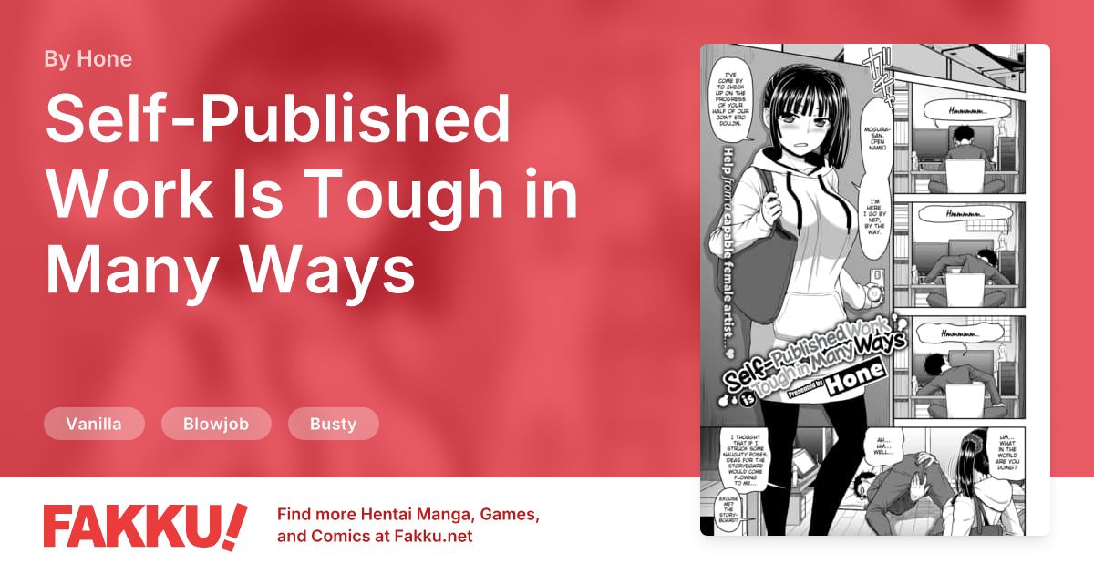 Self-Published Work Is Tough in Many Ways Hentai by Hone - FAKKU