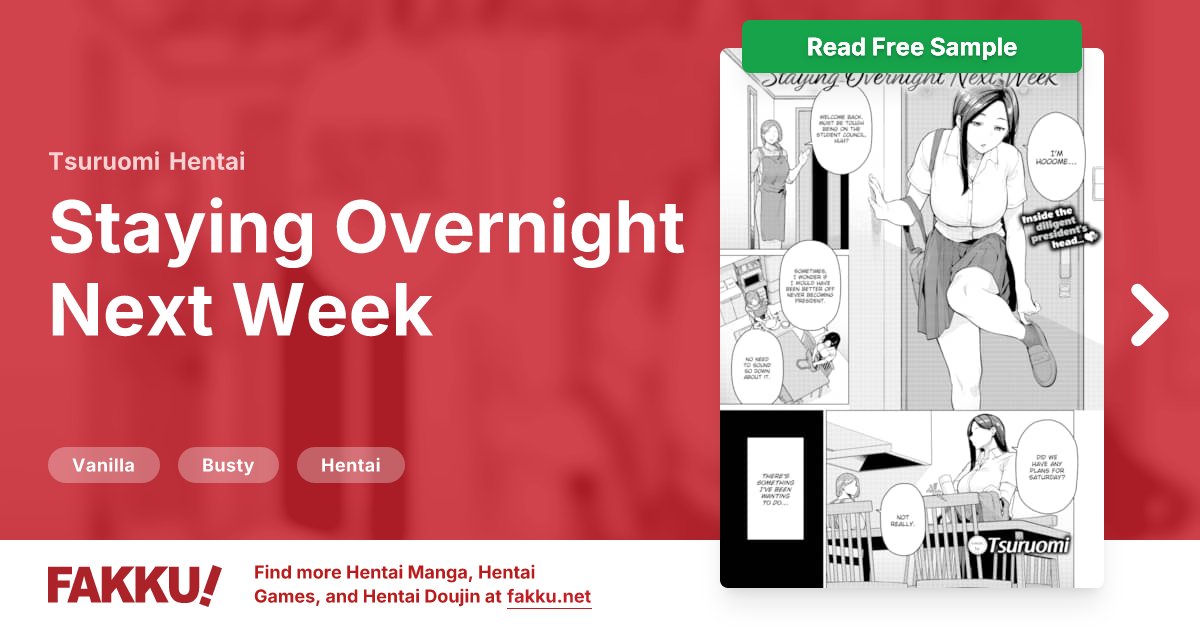  Staying Overnight Next Week Hentai by Tsuruomi - FAKKU
