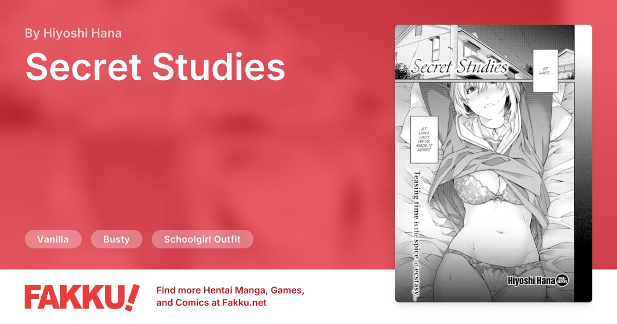 Secret Studies Hentai by Hiyoshi Hana - FAKKU