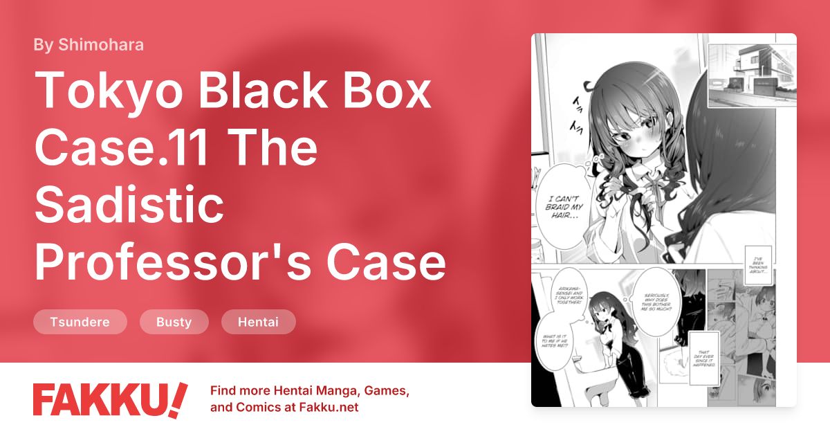 Tokyo Black Box Case.11 The Sadistic Professor's Case Report - Breaking the Rookie Female Investigator! Hentai by Shimohara - FAKKU