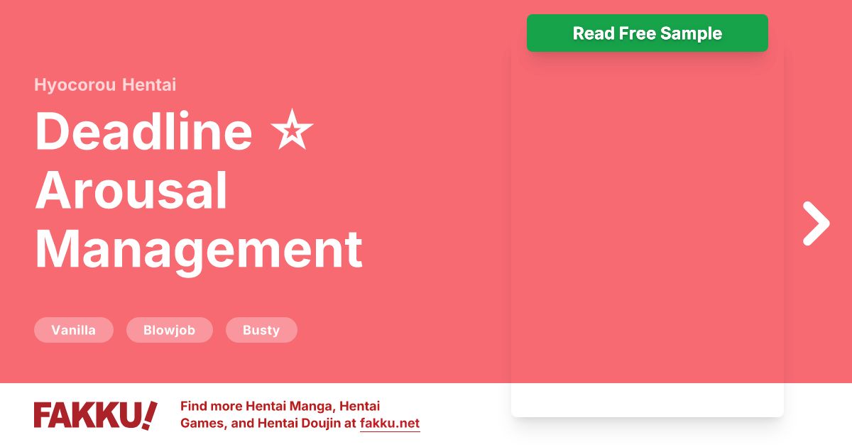 Deadline ☆ Arousal Management, an English hentai by Hyocorou on FAKKU. Free sample available now!