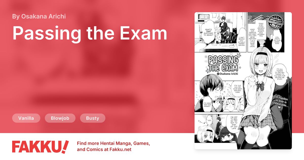 Passing the Exam Hentai by Osakana Arichi - FAKKU