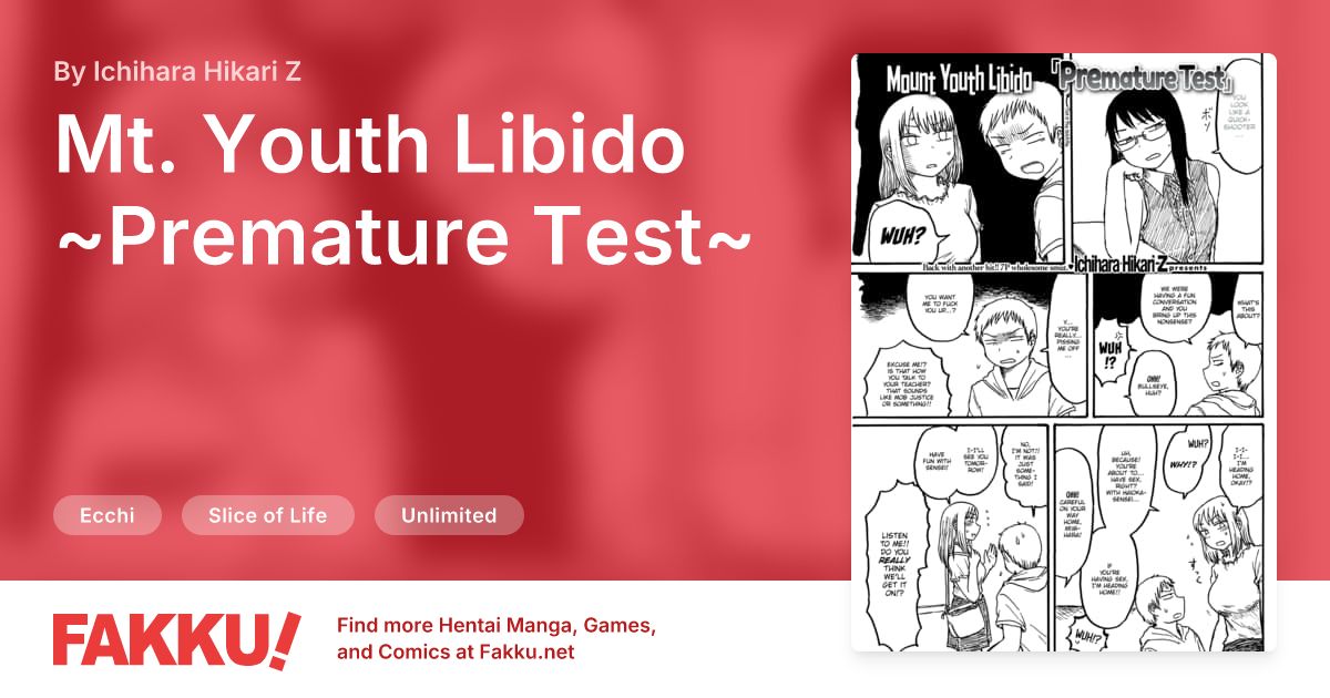 Mt. Youth Libido ~Premature Test~ Hentai by Ichihara Hikari Z - FAKKU