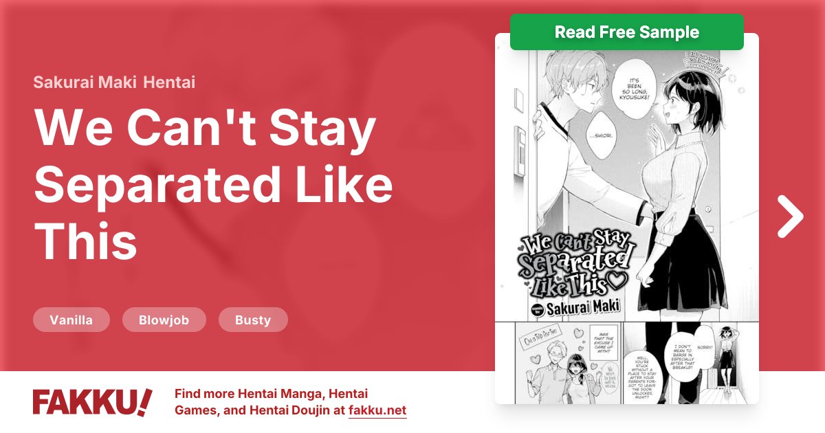  We Can't Stay Separated Like This Hentai by Sakurai Maki - FAKKU