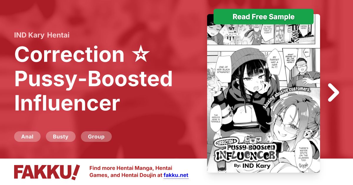 Correction ☆ Pussy-Boosted Influencer Hentai by IND Kary - FAKKU