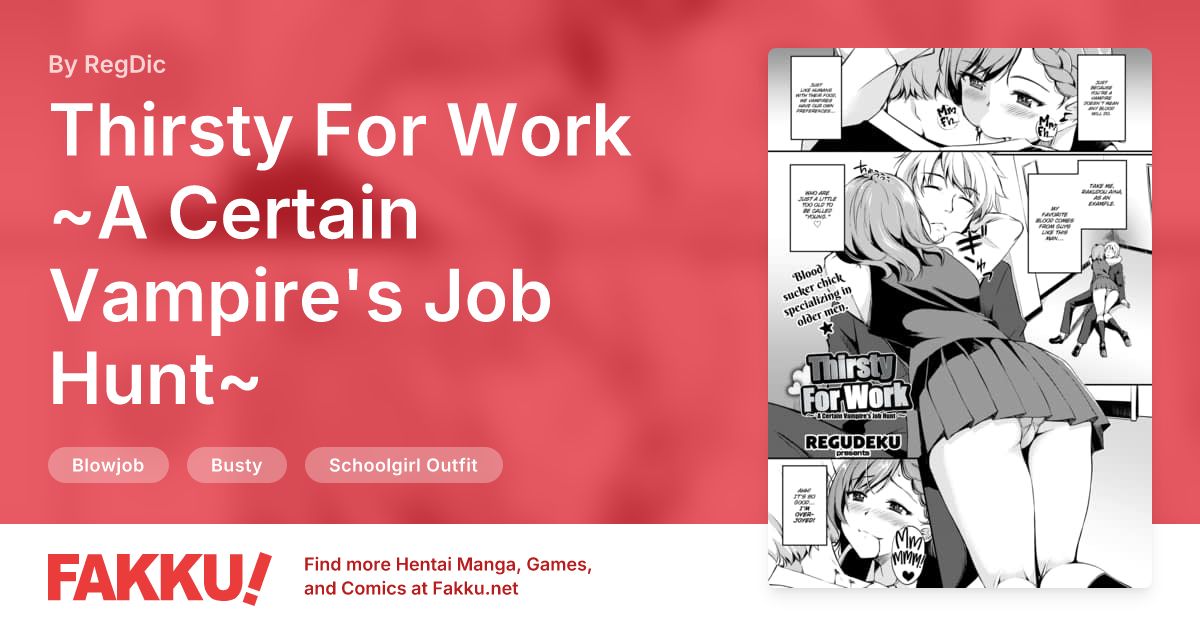 Thirsty For Work ~A Certain Vampire's Job Hunt~ Hentai by RegDic - FAKKU