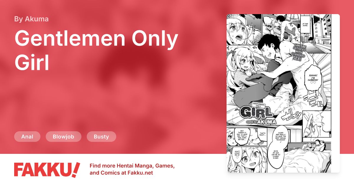 Gentlemen Only Girl Hentai by Akuma - FAKKU