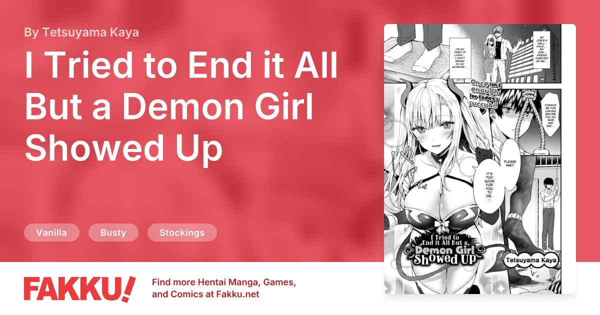 I Tried to End it All But a Demon Girl Showed Up Hentai by Tetsuyama Kaya - FAKKU