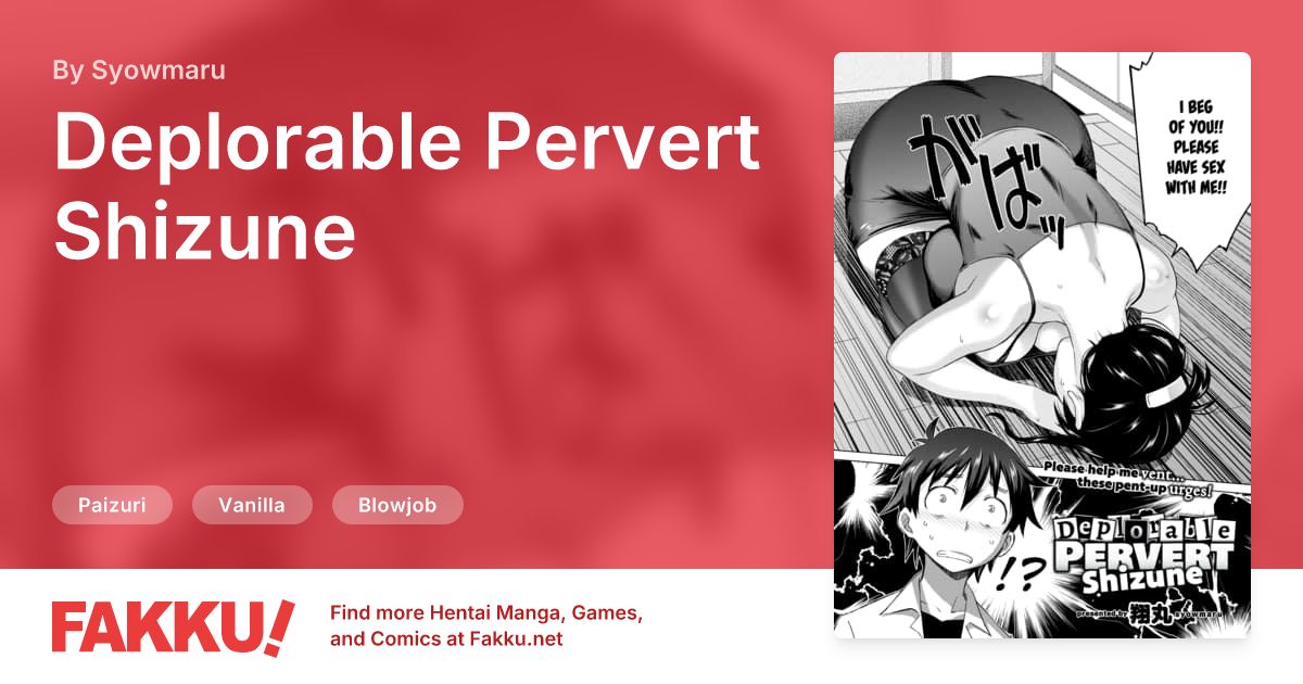 Deplorable Pervert Shizune Hentai by Syowmaru - FAKKU