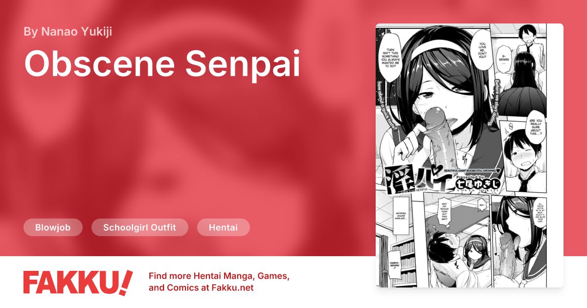 Obscene Senpai Hentai by Nanao Yukiji - FAKKU