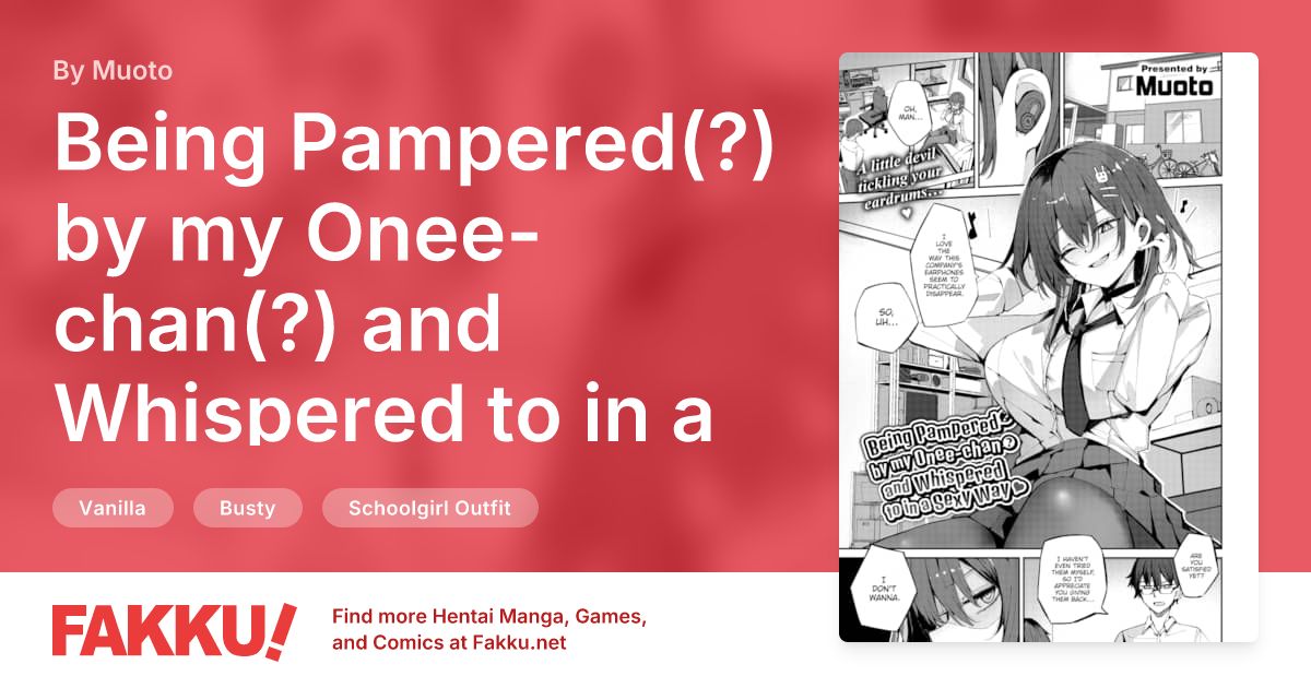 Being Pampered(?) by my Onee-chan(?) and Whispered to in a Sexy Way ❤ Hentai by Muoto - FAKKU