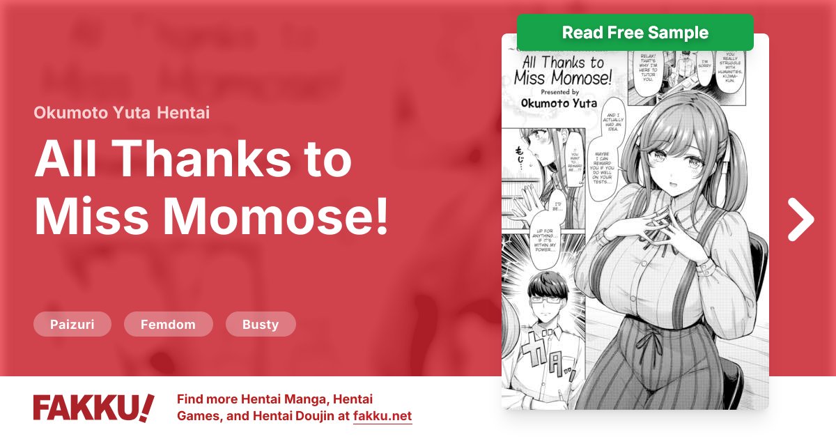  All Thanks to Miss Momose! Hentai by Okumoto Yuta - FAKKU