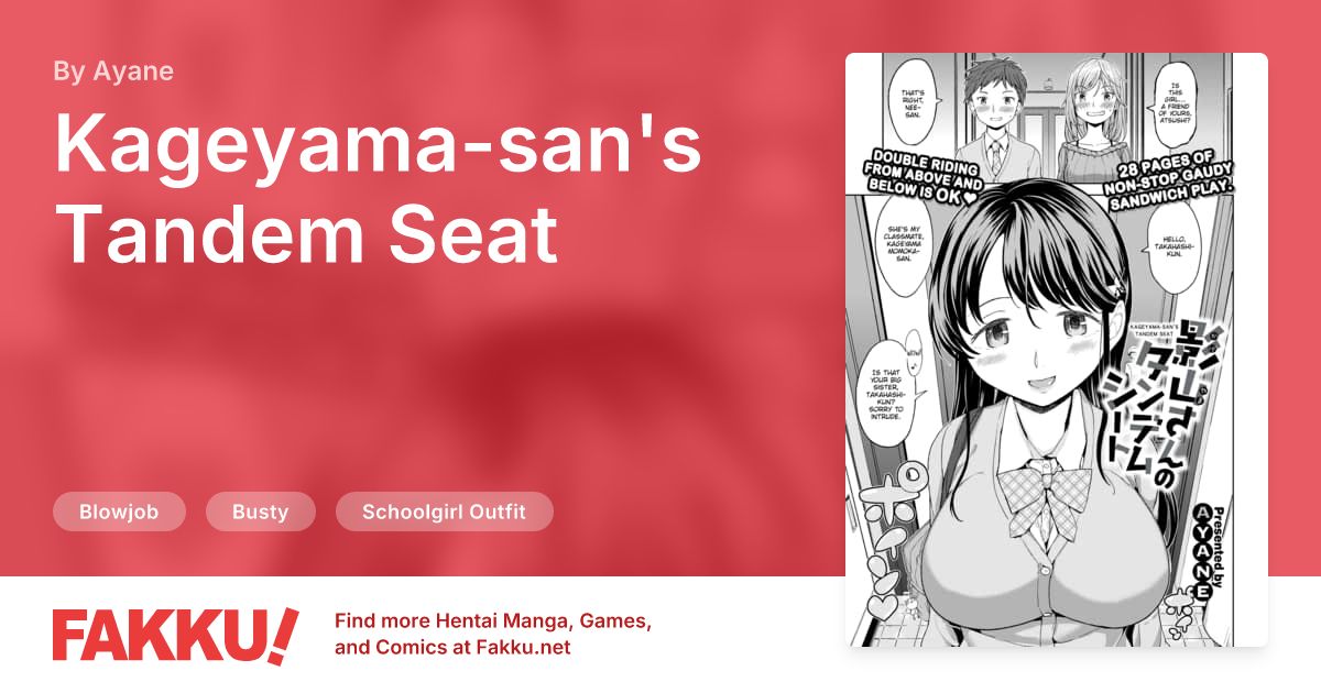 Kageyama-san's Tandem Seat Hentai by Ayane - FAKKU