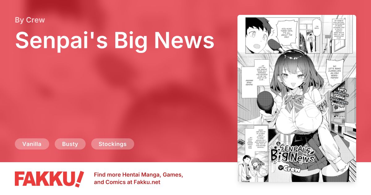 Senpai's Big News Hentai by Crew - FAKKU