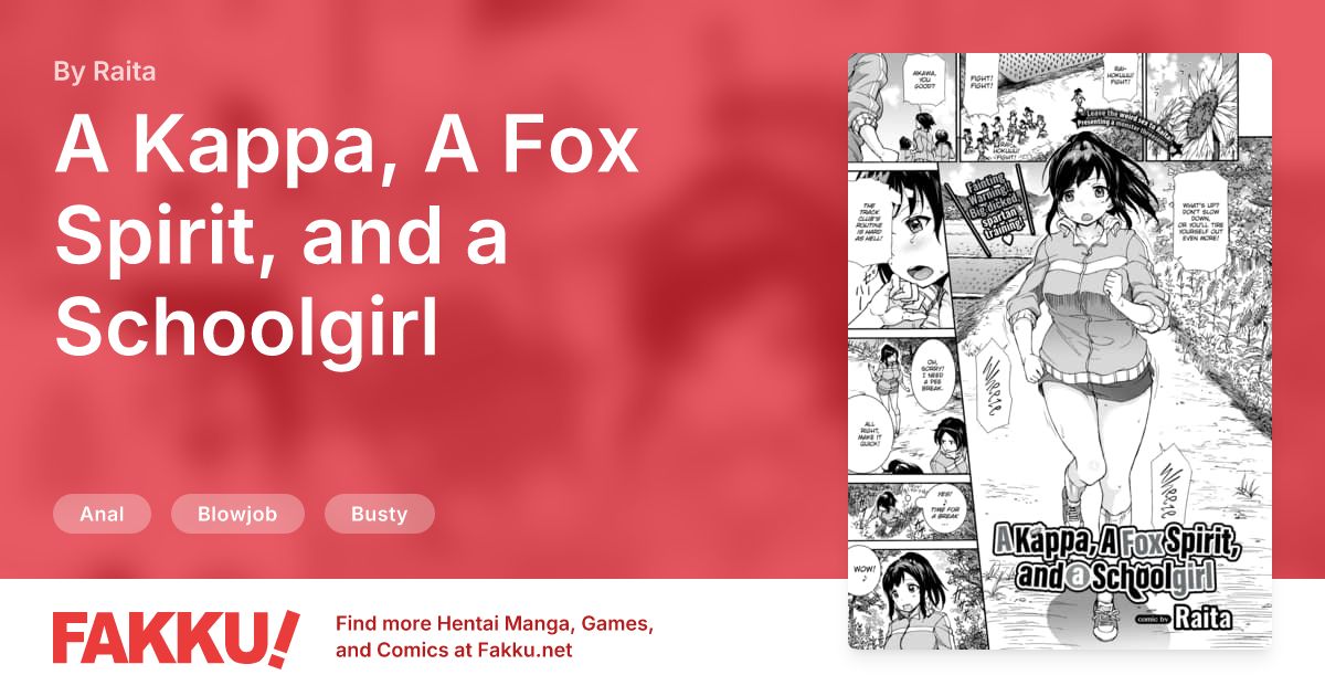 A Kappa, A Fox Spirit, and a Schoolgirl Hentai by Raita - FAKKU