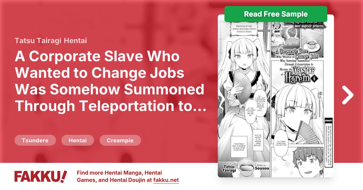  A Corporate Slave Who Wanted to Change Jobs Was Somehow Summoned Through Teleportation to Become the Master of a Harem Ch.9 Hentai by Tatsu Tairagi - FAKKU