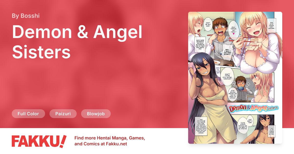 Demon & Angel Sisters Hentai by Bosshi - FAKKU