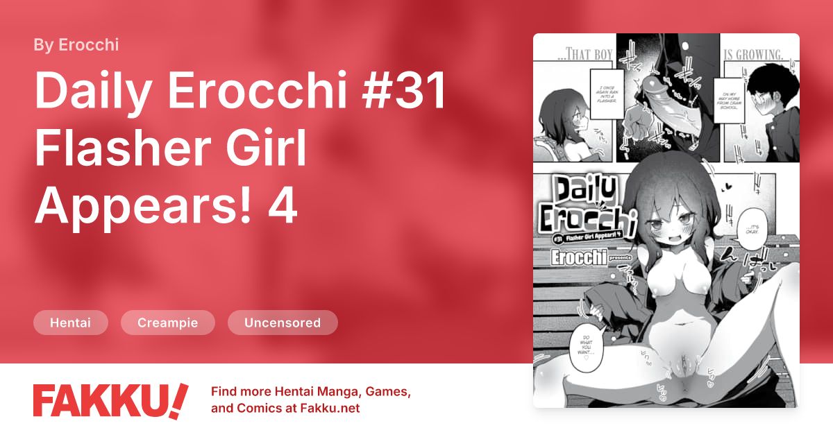 Daily Erocchi #31 Flasher Girl Appears! 4 Hentai by Erocchi - FAKKU