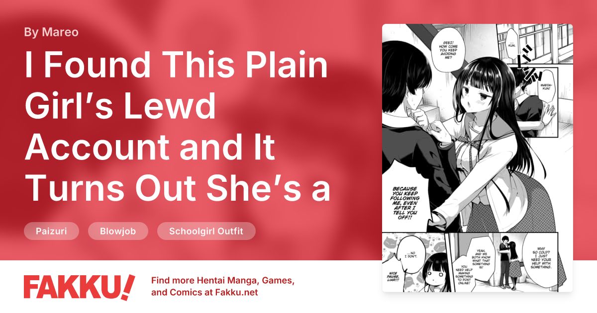 I Found This Plain Girl’s Lewd Account and It Turns Out She’s a Slut!? Ch.2 Hentai by Mareo - FAKKU