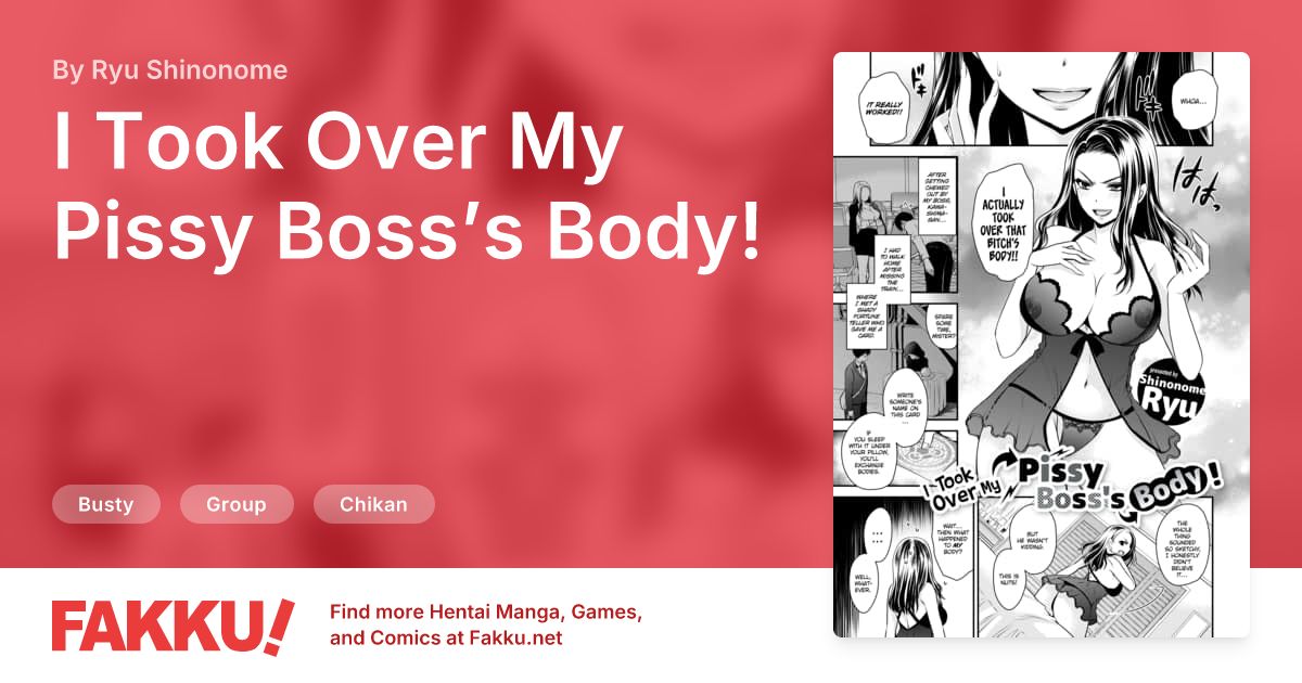 I Took Over My Pissy Boss’s Body! Hentai by Ryu Shinonome - FAKKU