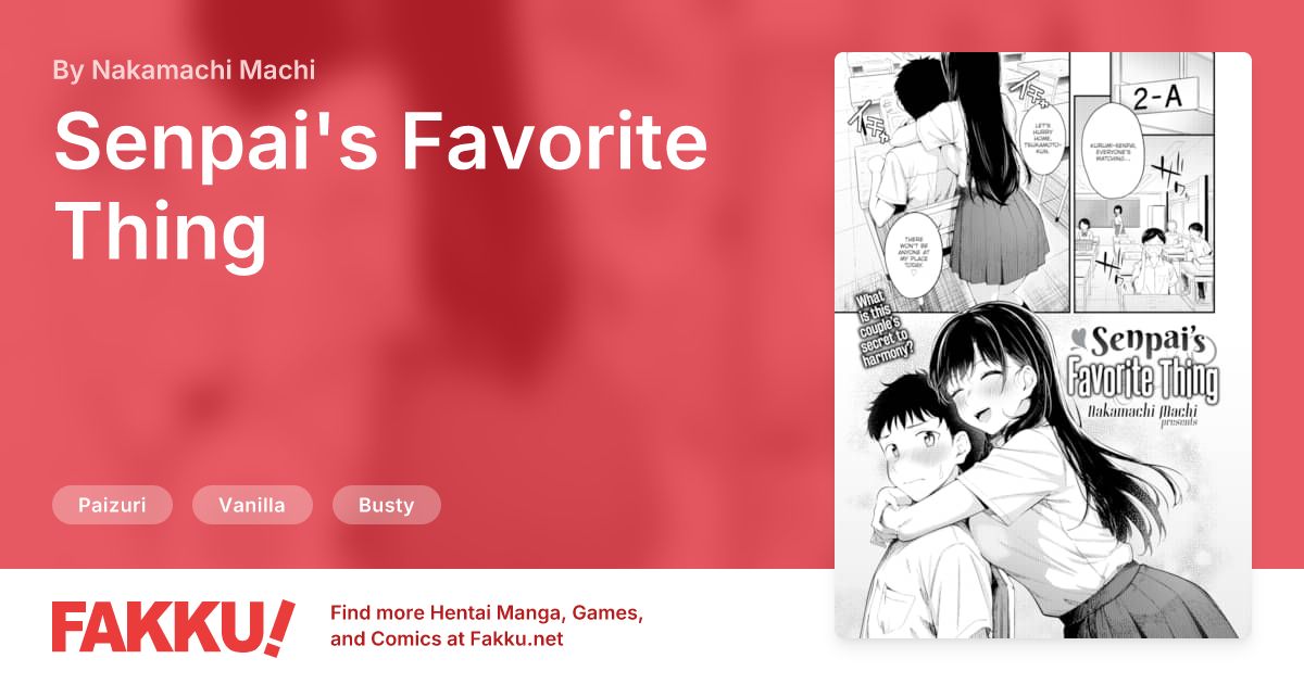 Senpai's Favorite Thing Hentai by Nakamachi Machi - FAKKU