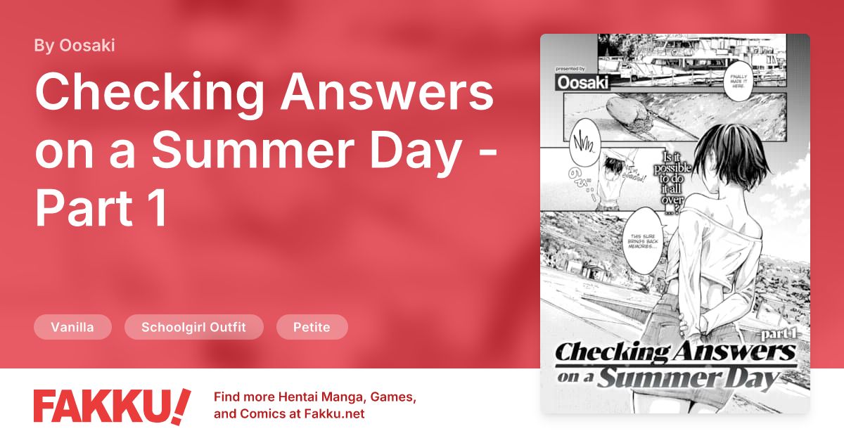 Checking Answers on a Summer Day - Part 1 Hentai by Oosaki - FAKKU