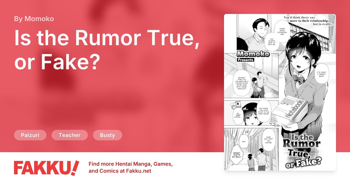 Is the Rumor True, or Fake? Hentai by Momoko - FAKKU